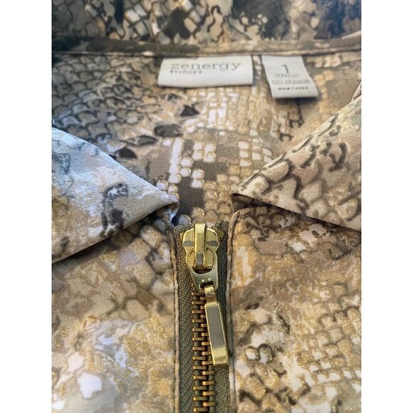 Chicos Zenegy Animal Print Vest, size 1 (Medium 8) - Picture 8 of 10